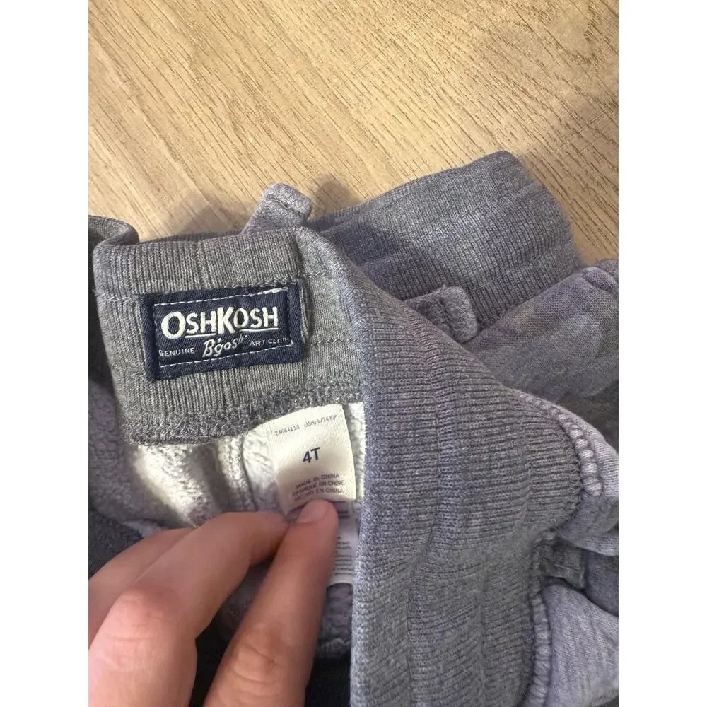OshKosh Bgosh Set of 2 Boys 4T Elastic Shorts Gray Camo